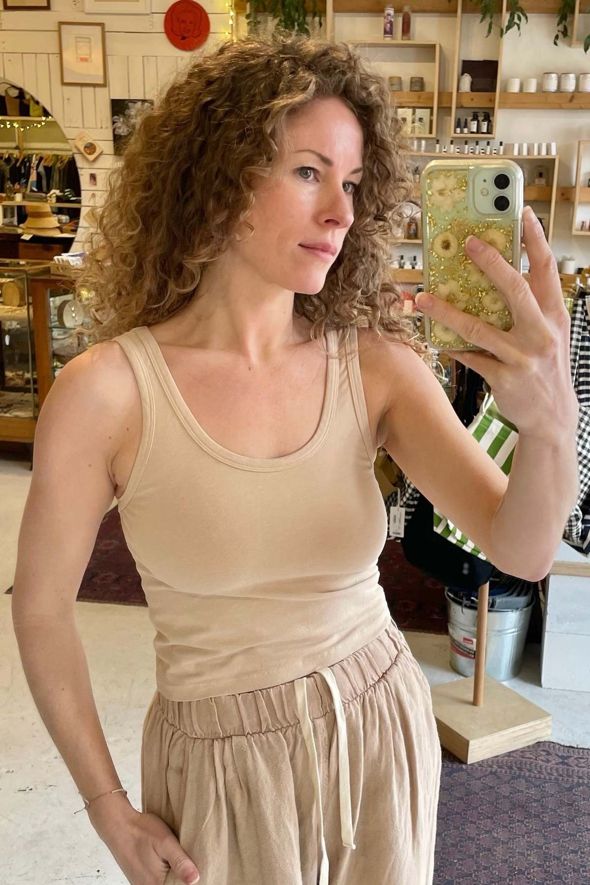 Jungmaven Sporty Tank - Oat Milk - Image 1 of 3