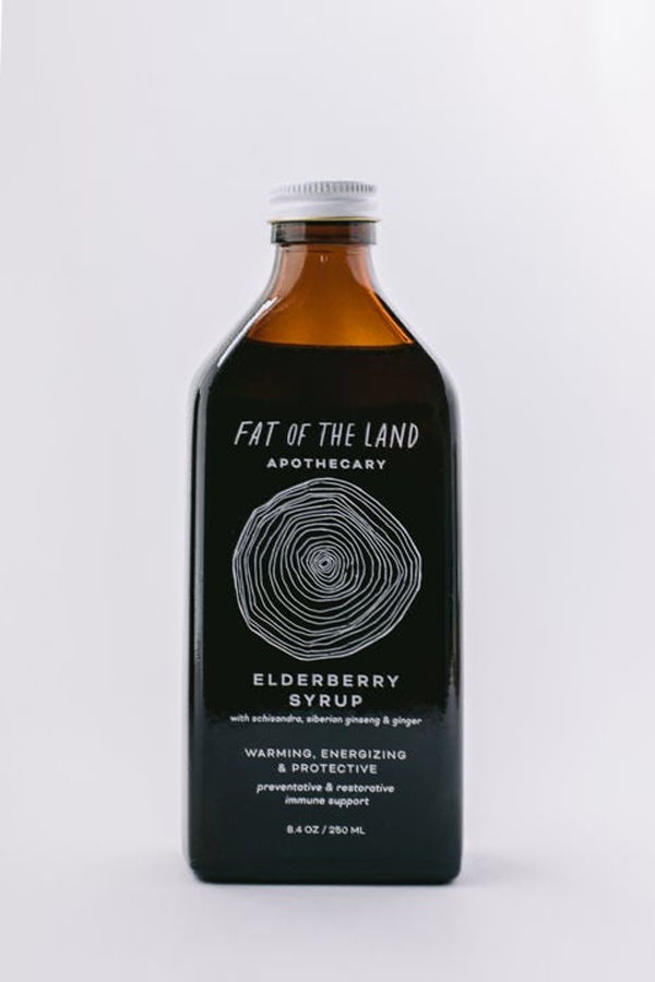 Fat of the Land Elderberry Syrup with Schisandra, Siberian Ginseng & Ginger - Preventative & Restorative Immune Support