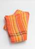Auntie Oti Gauze Stripe Towel - Orange - Thumbnail 2