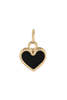 Alexa Leigh Small Heart Charm - Black - Thumbnail 1