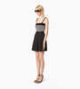 Nina Ricci Striped Knit Tank Top - Black/Ecru - Thumbnail 3