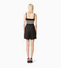 Nina Ricci Striped Knit Tank Top - Black/Ecru - Thumbnail 4