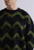 The NKC Store Zig Zag Sweater - Black/Green - Thumbnail 3