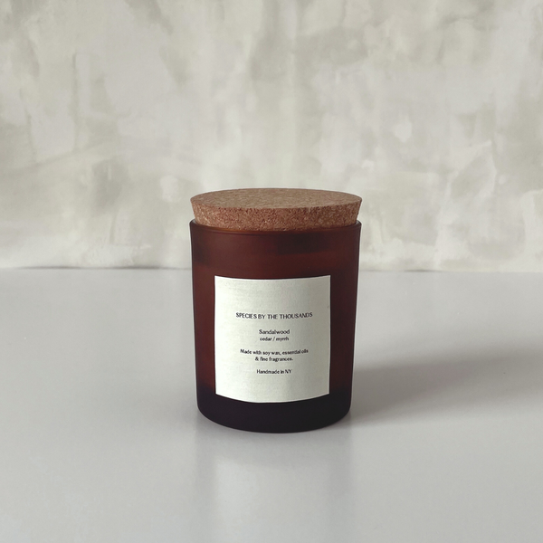 Species by the Thousands Candle - Sandalwood, Cedar, & Myrrh