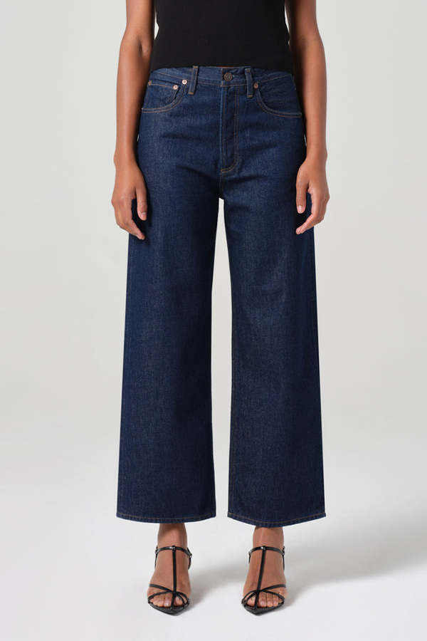 AGOLDE Ren Hi Rise Wide Leg Denim - Rinse | Garmentory