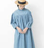 Veritecoeur Frill Gather Dress - Blue (Limited Edition) - Thumbnail 2
