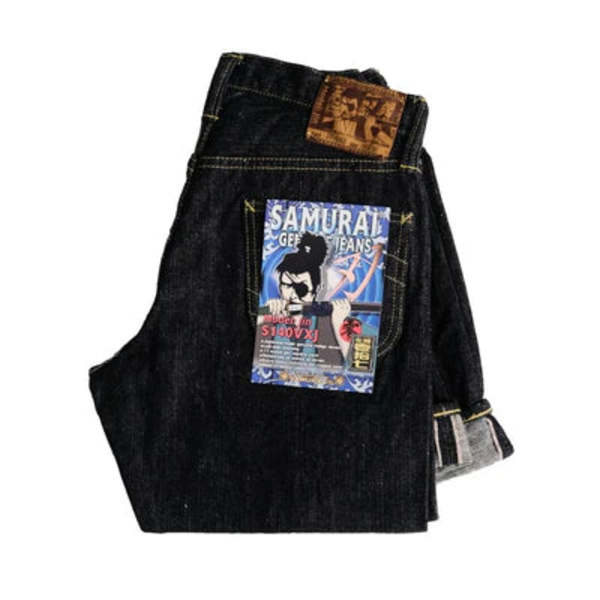Samurai Jeans Jin 17oz. Left-Hand Twill Selvedge Jeans - Relax Tapered Samurai Jeans Jin 17oz. Left-Hand Twill Selvedge Jeans - Relax Tapered