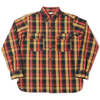 Warehouse & Co No Wash Flannel Shirt With Chinstrap - Red/Yellow - Thumbnail 1