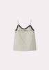 Caramel Camilla Girl's Cotton Camisole Top - Off-White / Black Micro-Check - Thumbnail 3
