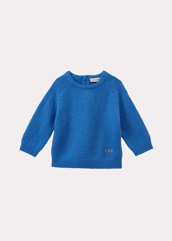 Caramel Fennel Baby Cashmere Jumper - Sky Blue
