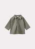 Caramel Piper Baby Crushed Cotton Shirt - Grey / Green - Thumbnail 1