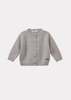 Caramel Topo Baby Cashmere Cardigan - Pale Grey - Thumbnail 1