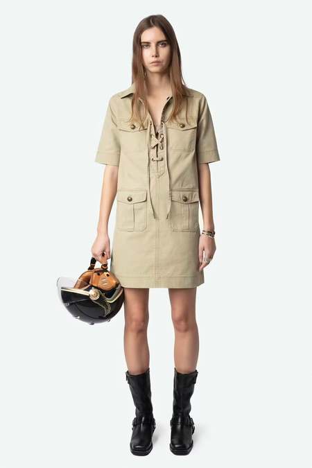 Zadig & Voltaire Rasha Suede Dress - Cognac | Garmentory