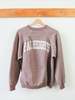 Best Regards - Upcycled Destination Goods Pac Heights Varsity Sweatshirt - Brown - Thumbnail 1