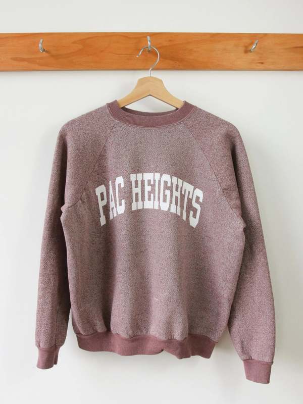 Best Regards - Upcycled Destination Goods Pac Heights Varsity Sweatshirt - Purple