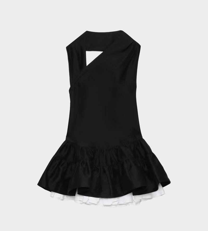 正規品♡shushu tong♡two layers dress/2020SS SHUSHU/TONG Double Layered Skirt Halter Dress – Mademoiselle