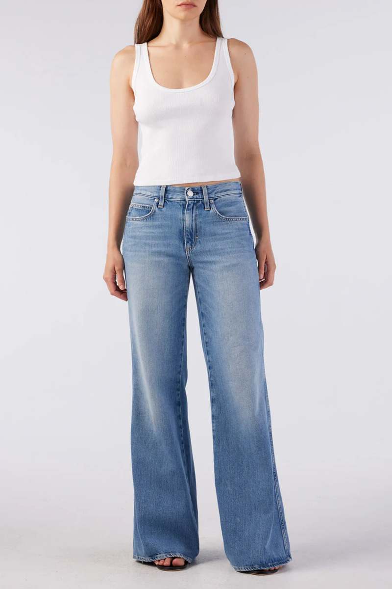 amo denim Faith Flare Jean - Maverick Mid-Wash amo denim Faith Flare Jean - Maverick Mid-Wash