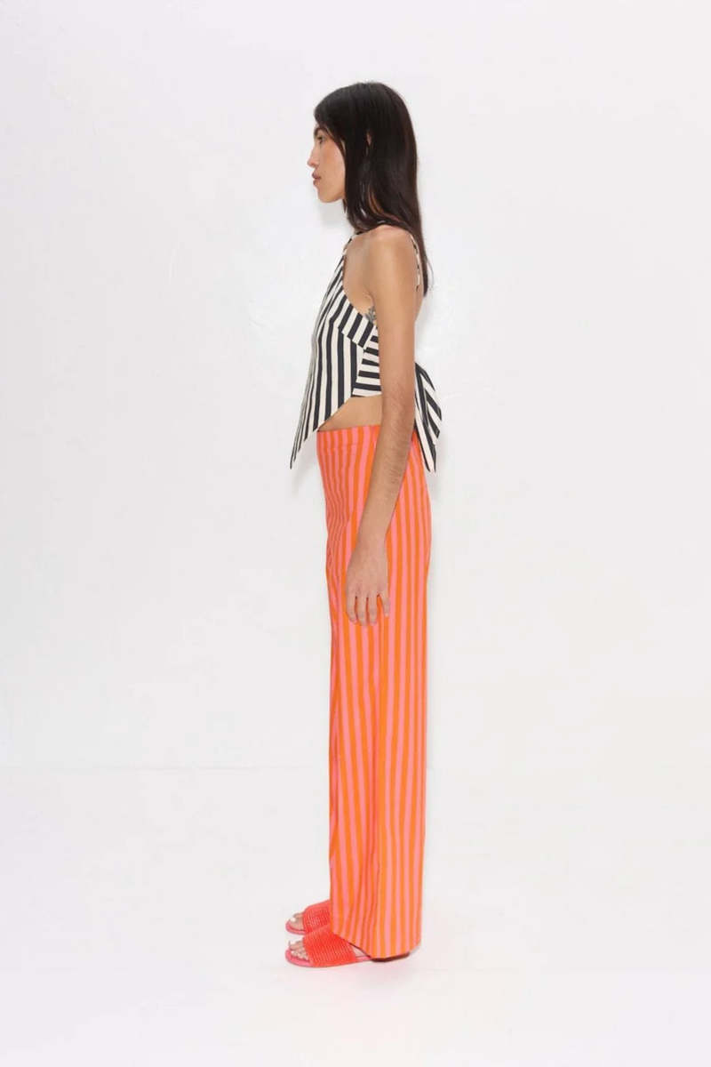 Simon Miller Pia Poplin Pant - Hibiscus & Tangerine