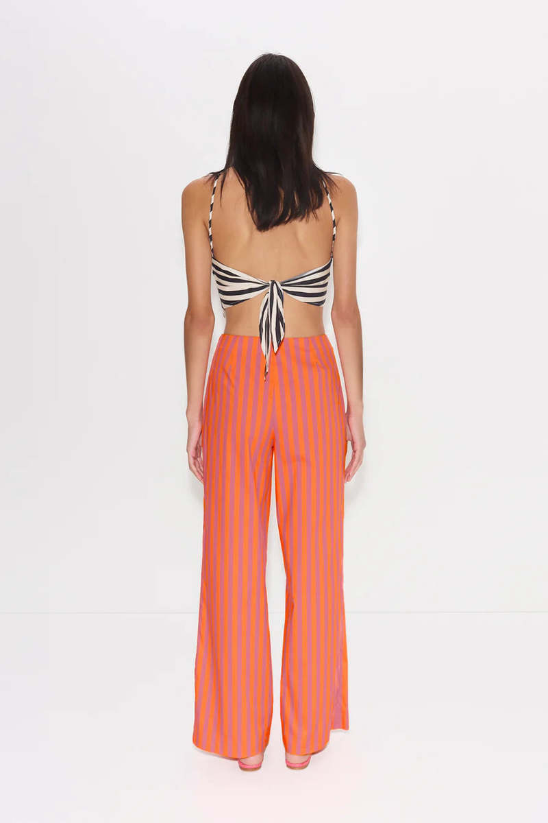 Simon Miller Pia Poplin Pant - Hibiscus & Tangerine