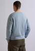 The NKC Store Merino Cable Knit Crew Sweater - Blue - Thumbnail 3