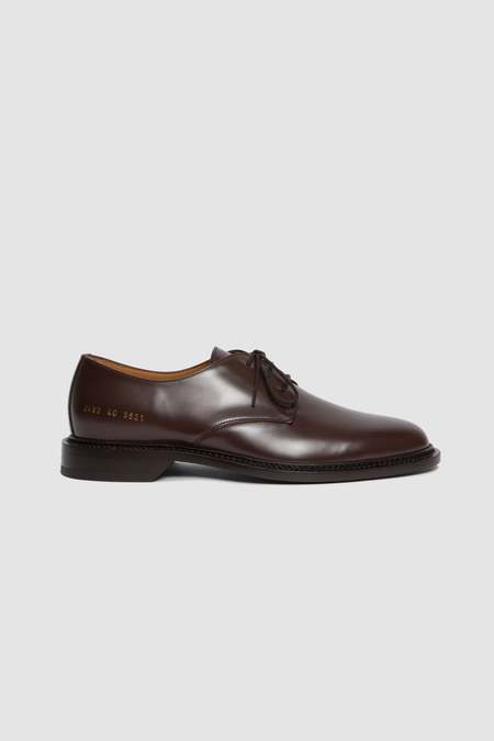 Common Projects Leather Derbys - Burgundy | Garmentory