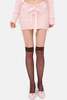 For Love & Lemons Chenille Cable Knit Mini Skirt - Pink - Thumbnail 5