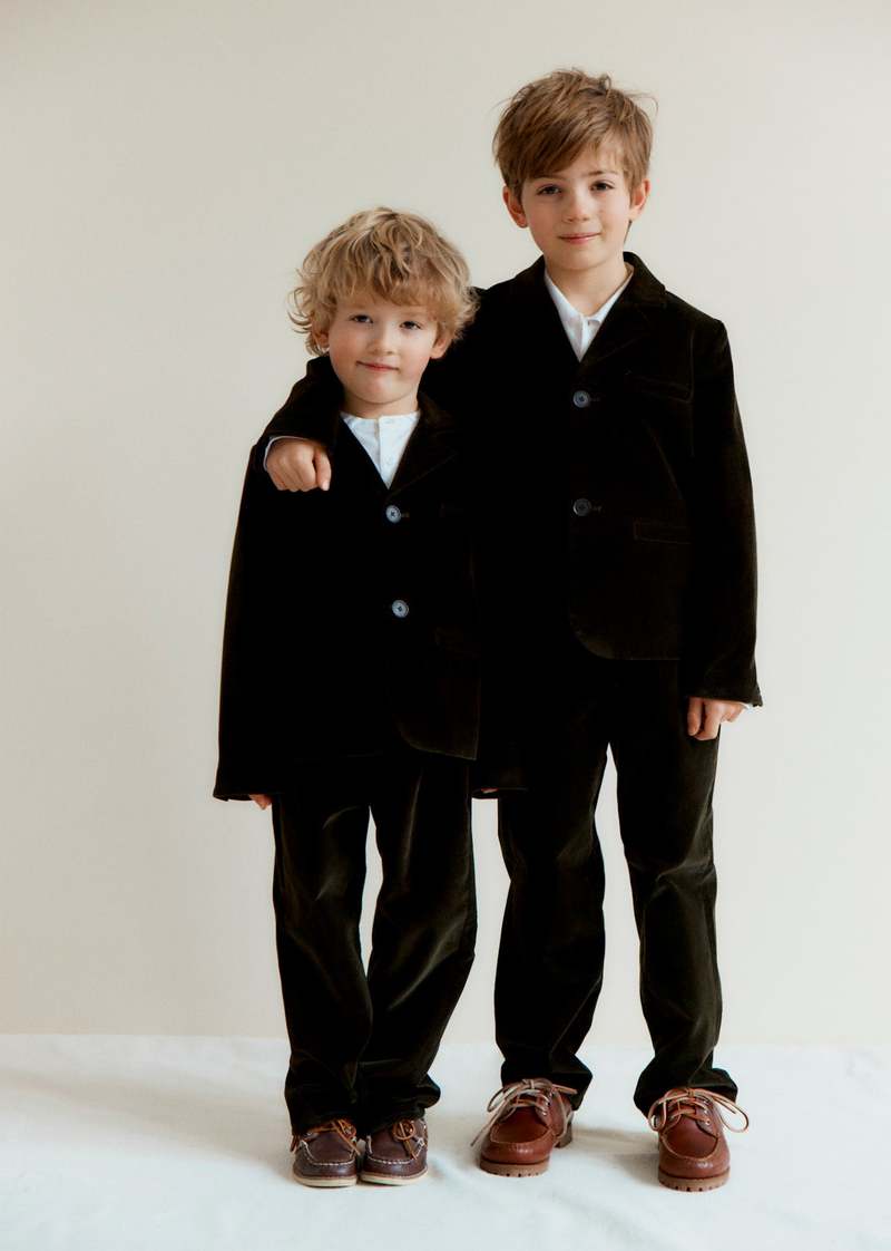 cotton velvet blazer