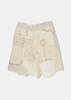 COMMUN'S Patchwork Shorts - White/Cream - Thumbnail 1