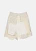 COMMUN'S Patchwork Shorts - White/Cream - Thumbnail 2