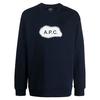 A.P.C. Long Sleeve T-Shirt - Navy - Thumbnail 1