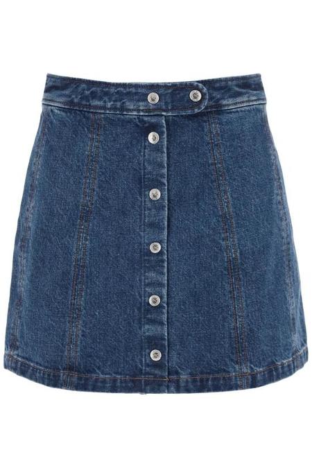 A.P.C. Jupe Christie Skirt - Blue | Garmentory