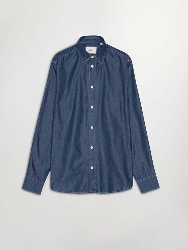 NN07 Colby Denim Shirt - Medium Indigo