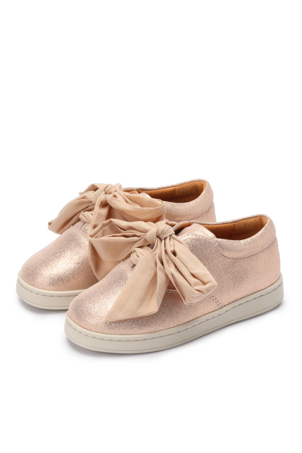 Donsje Emilia Organza Sneakers - Powder Metallic Leather