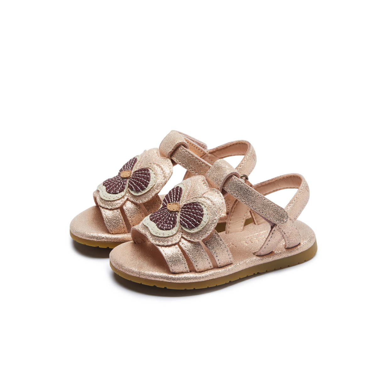 Donsje Jiles Fields Sandals - Powder Metallic Leather - Image 1 of 5