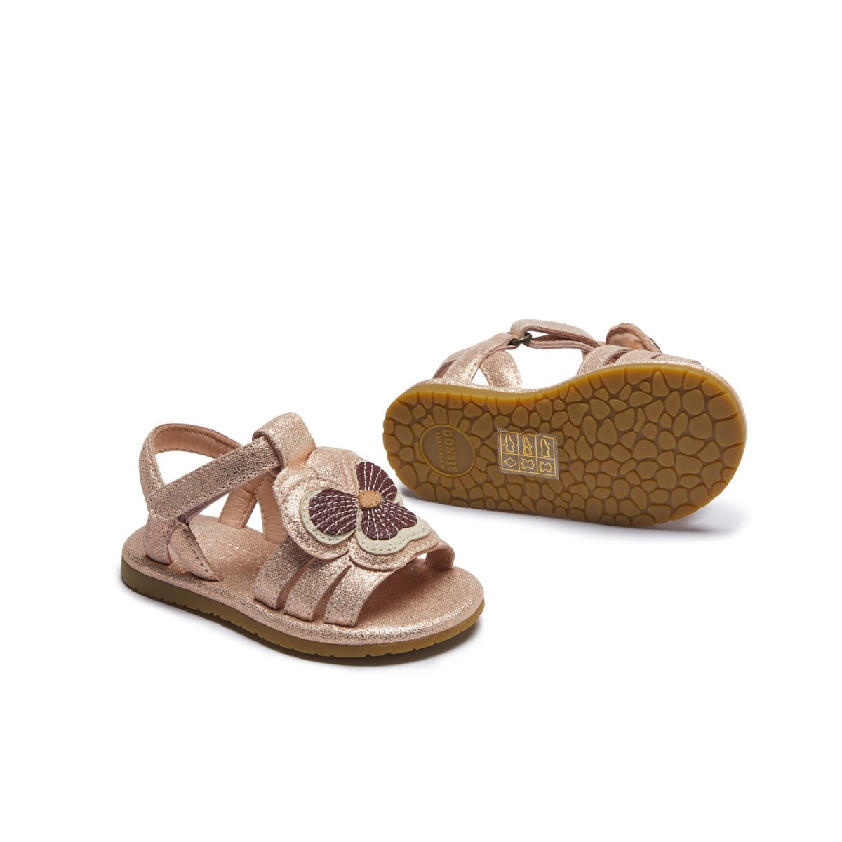 Donsje Jiles Fields Sandals - Powder Metallic Leather - Image 5 of 5