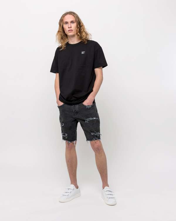 PURPLE 020 Denim Shorts - Vintage Coated Black
