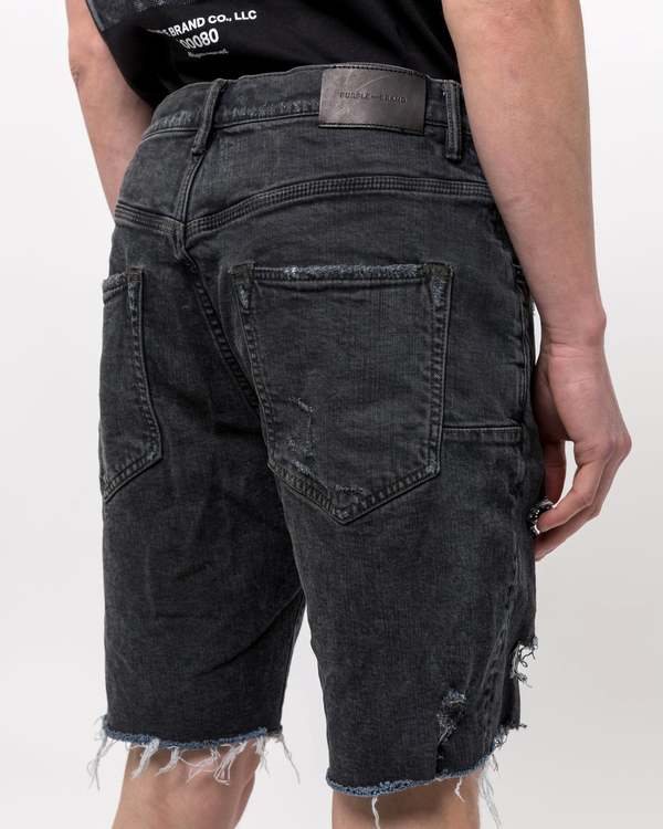 PURPLE 020 Denim Shorts - Vintage Coated Black