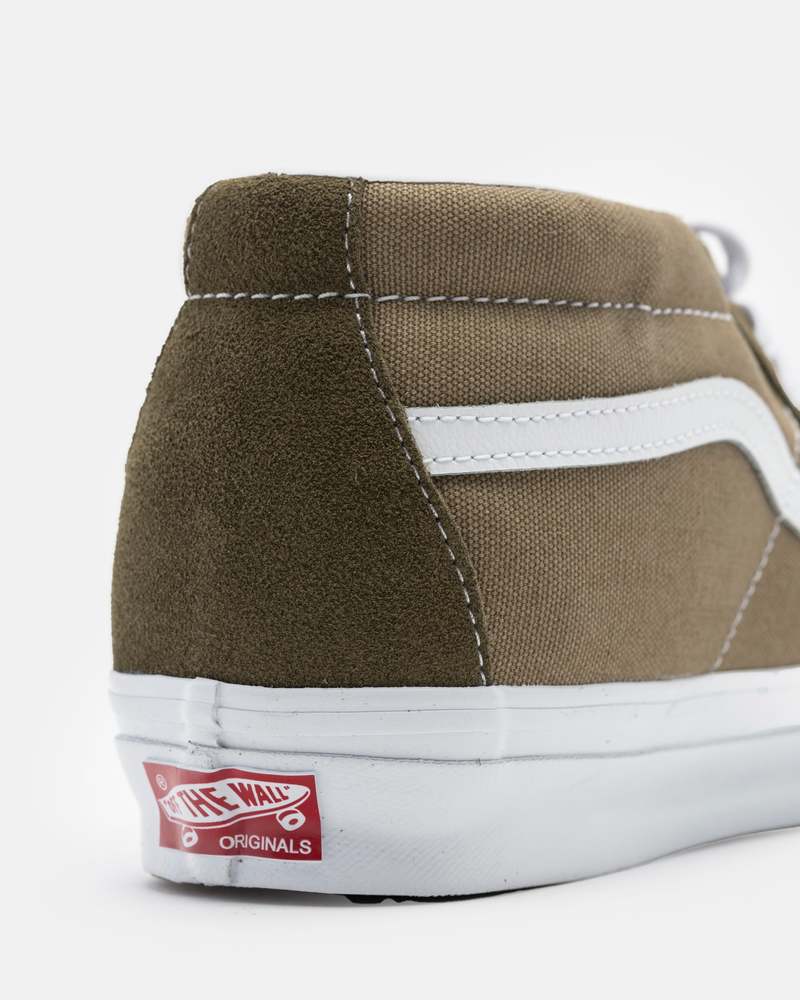 VANS UA OG Sk8-Mid LX Sneakers - Green and White
