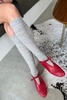 Le Bon Shoppe Schoolgirl Socks - Grey Melange - Thumbnail 2