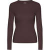 Colorful Standard T-Shirt Rib Long Sleeves - Oxblood Red - Thumbnail 1