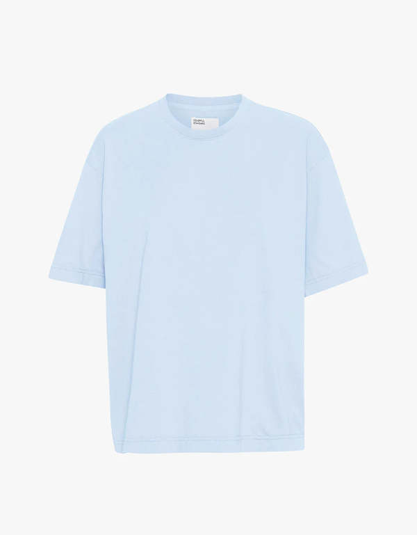 Colorful Standard T-Shirt Surdimensionn - Bleu Polaire