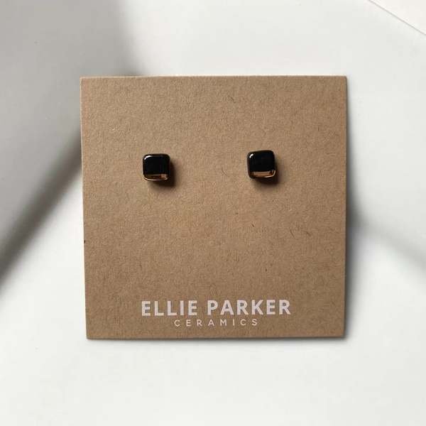 ELLIE PARKER CERAMICS Boucles d'Oreille Carr Gomtrique