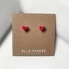 ELLIE PARKER CERAMICS Heart Ceramic Earrings - Thumbnail 2
