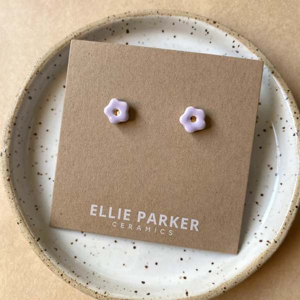 ELLIE PARKER CERAMICS Ceramic Flower Earrings