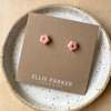ELLIE PARKER CERAMICS Ceramic Flower Earrings - Thumbnail 2