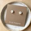 ELLIE PARKER CERAMICS Ceramic Flower Earrings - Thumbnail 4