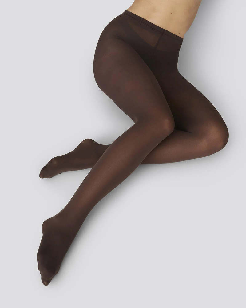 Swedish Stockings Olivia Tights - Brun Fonc