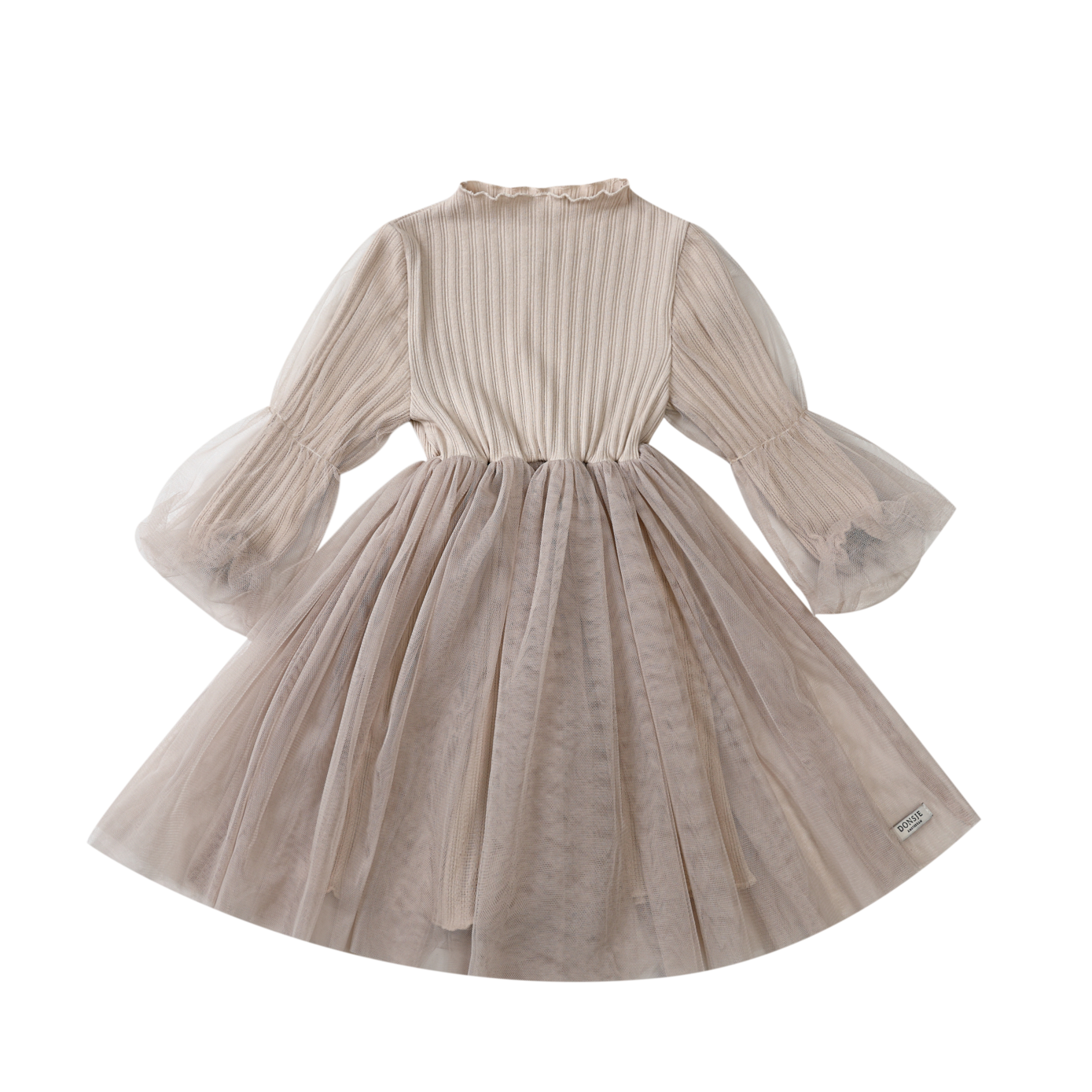 KIDS Donsje Yamae Dress Lavender Brown Garmentory