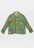 COMMUN'S Floral Silk Shirt - Green - Thumbnail 1