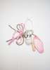 ATM Pink Baseball Heart Bag Charm - Thumbnail 1